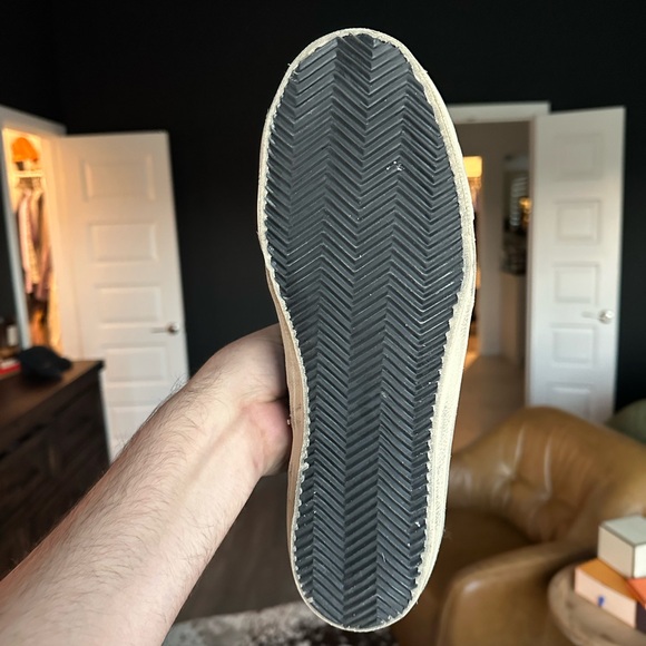 Golden Goose Men’s Slide Limited Edition in Green Suede and Black Canvas - Picture 4 of 5